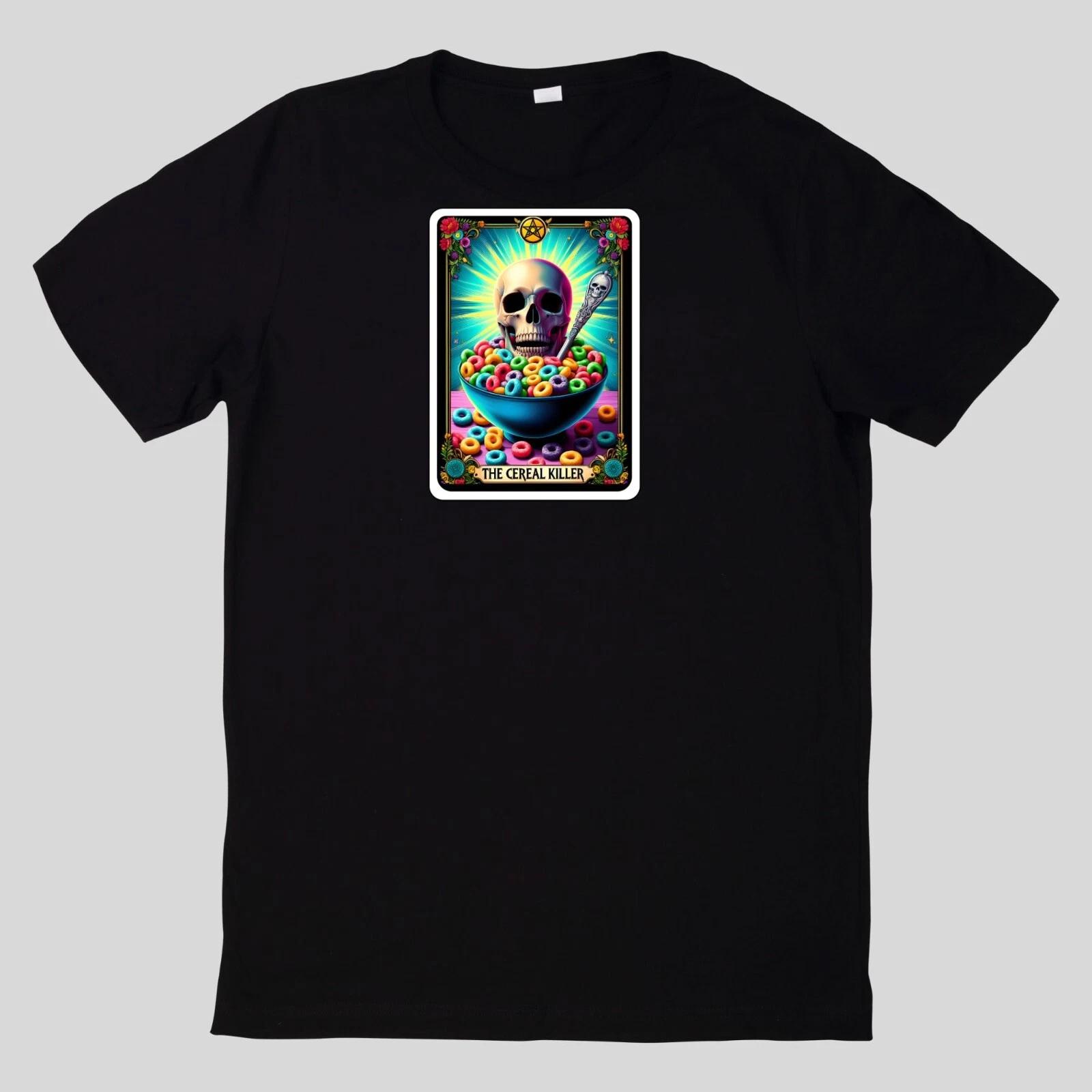 T-Shirt Lustige Skelett Tarot karte Baumwolle Fun Spaß Sprüche Lustig Cartoon M