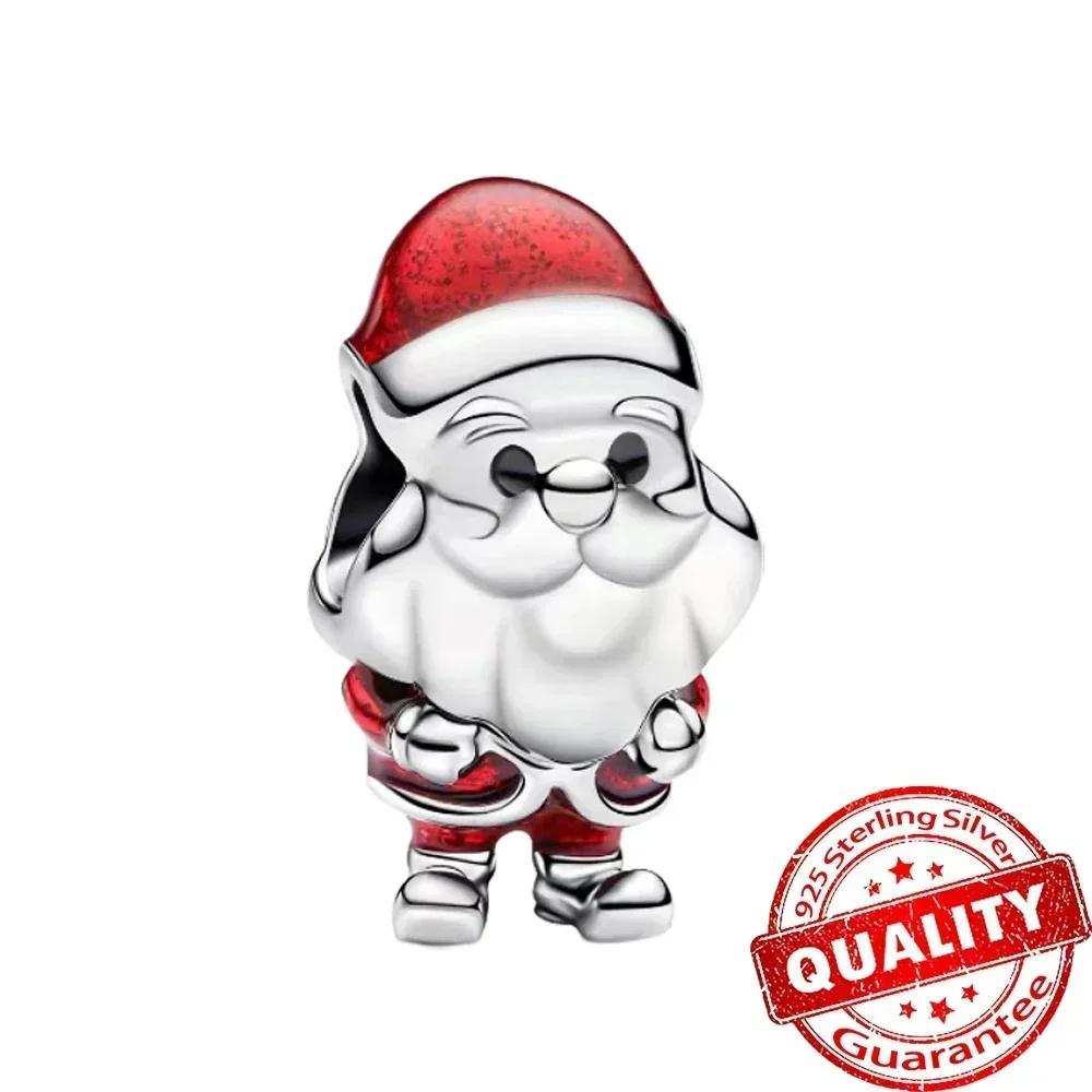Christmas Copper Metal Charm Bead Components Santa Claus Reindeer Christmas Tree Snowman Elk Bead Component Compatible With Authentic Original