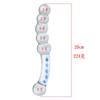 New SM Transparent Glass Bead Anal Plug, Male Prostate Massager, Clitoral Stimulation Vibrator for Women,18+Adult Sex Toys