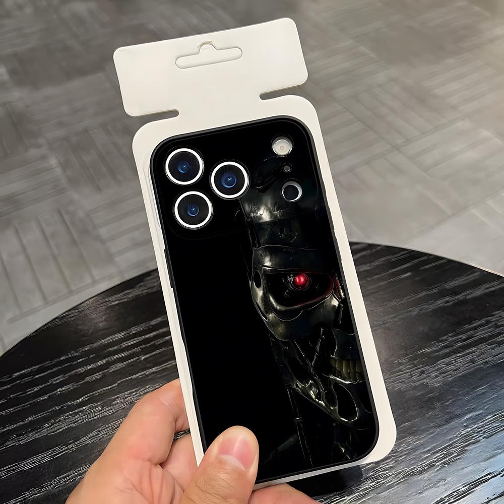 

Movie The T-Terminator Phone Case For IPhone 17 Air 16 E Pro Max 15 14 13 Mini 12 Pro 11 Max Plus Black Soft Shell iPhone17