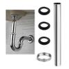 29.5cm Siphon Immersion Pipe Stainless Steel For Siphon Extension Pipe Drain Chrome Adjustable Tube Odour Trap