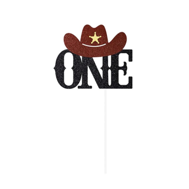 Cowboy 1st Birthday Decorations  1st Birthday Party Hat First Birthday High Chair Banner 1st Birthday Cake Topper 1st Birthday D