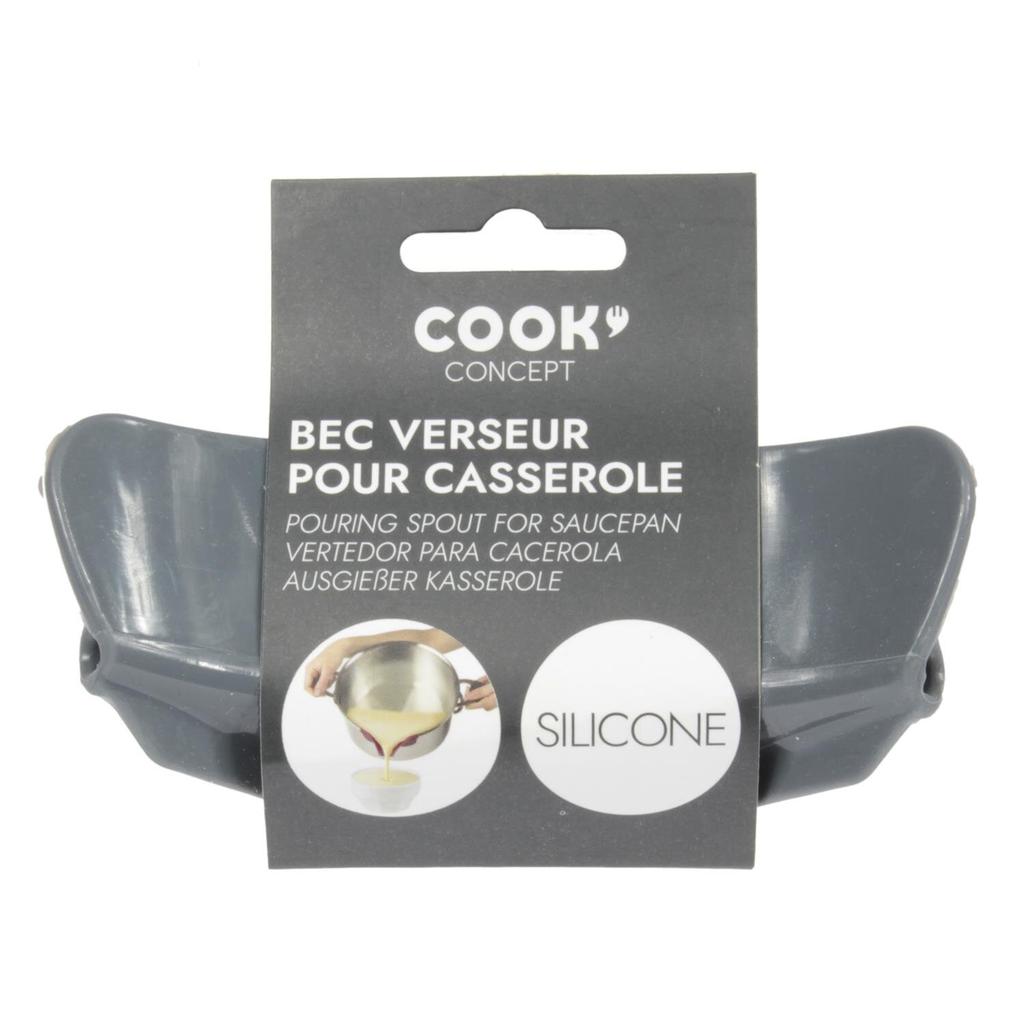 Pot Funnel, Silicone, Black, Temperature Resistant