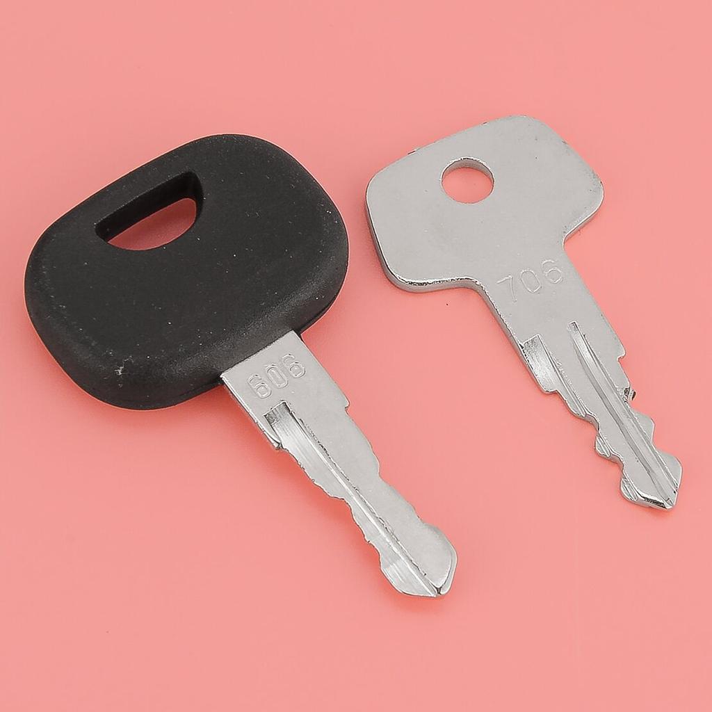 Construction Machine Fuel Cap Lock Ignition Key Set Fit For Liebherr No. 706 No. 606