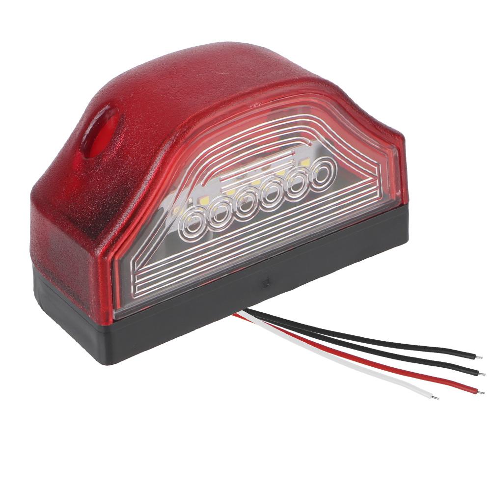 3 LED Number Lamps 12V-24V E9 Waterproof for Lorry Truck Trailer White Light Car License Plate Light