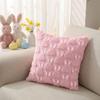 45x45cm Easter Rabbit Pillowcase Cozy Sofa Cushion Cover Office Backrest Lumbar Pillow Cover For Stylish Home Bedroom Decor
