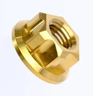 Golden Blue Grey Purple Candy Green M5 M6 M8 M10 M12 A3 Flange Screw Nut TC4 GR5 Titanium Alloy DIY Motorcycle