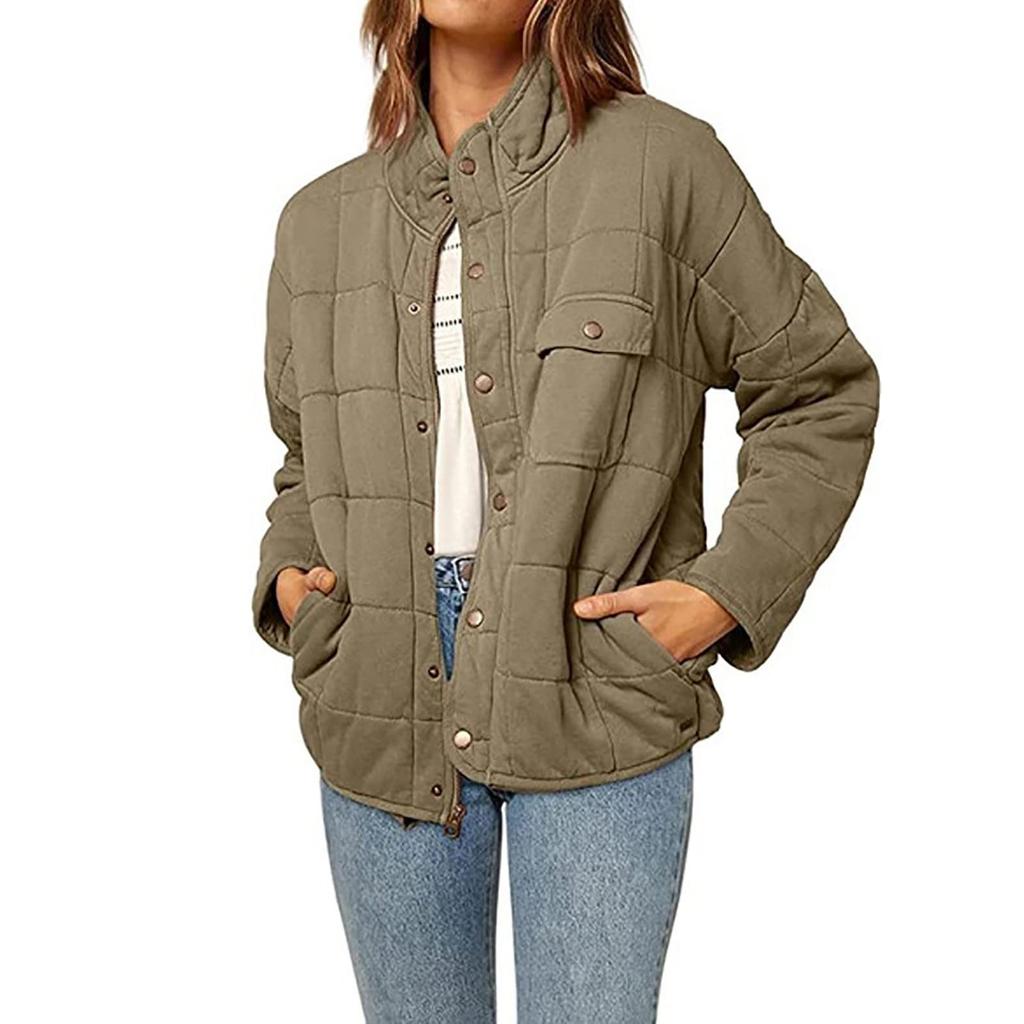  And Winter Women'S Stand Collar Loose Fashion Lightweight Jacket