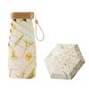 6 Ribs Design Sunscreen Umbrella Floral Pattern Rain Umbrella Portable Sunshade Umbrella  Outdoor