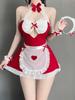 Women Sexy Lingerie French Apron Maid Dress Cosplay Costume Servant Lolita  Babydoll Dress Uniform Erotic Role Play Exotic