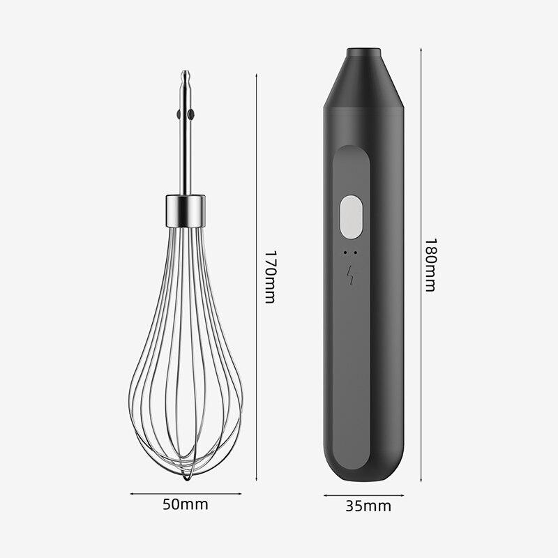Xiaomi Xiaomi 1 PCS Electric Milk Frother Handheld Egg Beater Coffee Milk Drink Egg Mixer Foamer Foamer Household Kitchen Cooking Tool