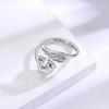 Baby Footprint Ring, Angel Lettering Jewelry, Mom Gift Fashion Design Sense