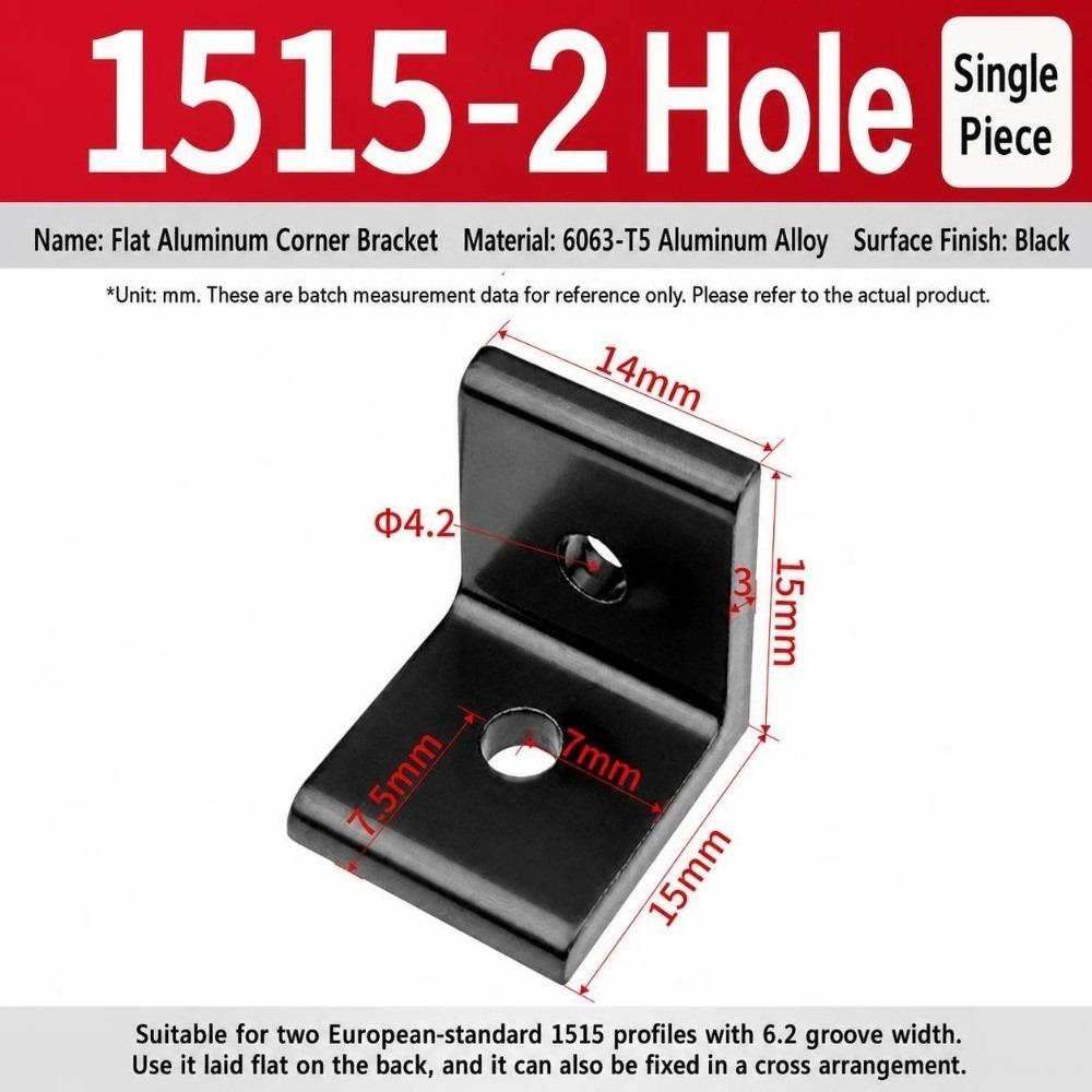 Flat Shape Aluminum Angle Bracket Solid Body Right Angle Bracket For Workbench Build