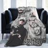 Jujutsu Kaisen Gojo Satoru Flannel Throw Blanket Anime Cool for Bedding Throws Knitted Blanket Outdoor Ultra-Soft Breathable