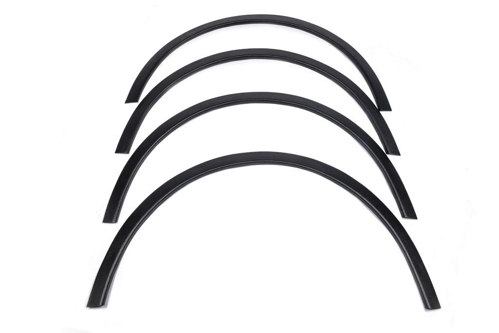 Накладки на арки (4 шт, черные) 2006-2010, Металлические для Volkswagen Touran