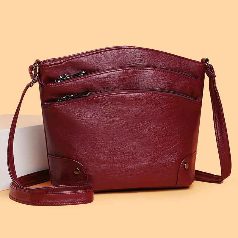 Women's Crossbody Bag Multi-Compartment Shoulder Bag Middle-Aged and Elderly Mother's Bag