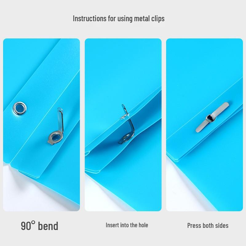 Tadpole Clip Double-Opening File Bag - D-Type American Style Report Folder