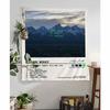 Rap Singer Kanye West Album covers Cartoon Tapestry Art Science Fiction Room Home Decor Wall Hanging Sheets