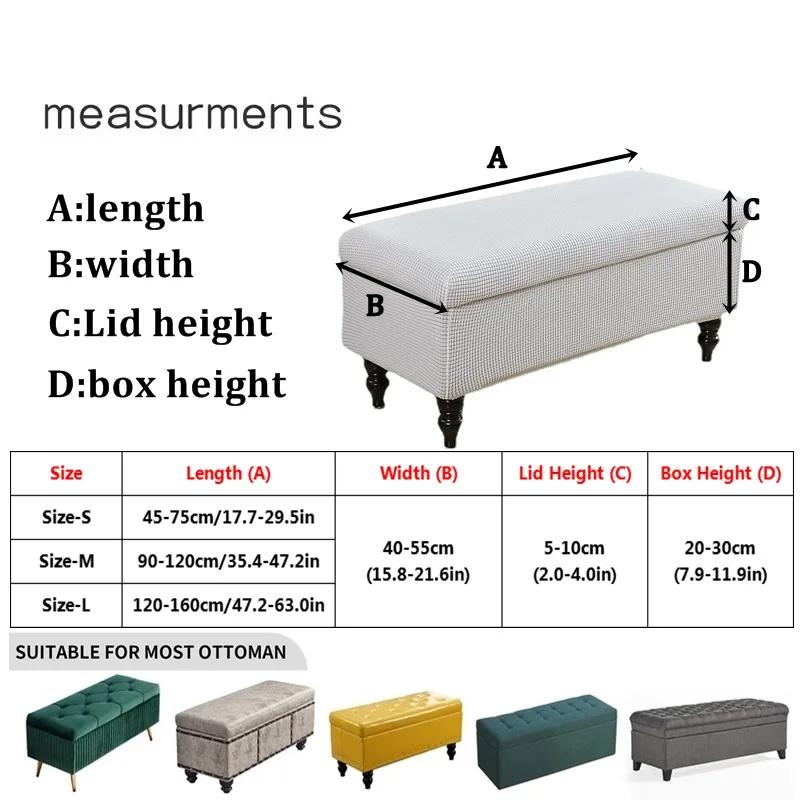 1шт бархатный чехол для табурета для хранения вещей эластичный чехол для пуфа мягкий прямоугольный чехол для сиденья пианино чехол для гостиной спальни S 5193₽