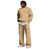 Herren Layer Sweatshirt und Cargohosen Set mit elastischem Bund