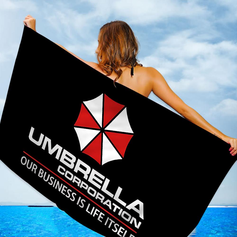 R-Resident Evil Games Beach Towel Colorful Bath Towels For Girl Microfiber Quick Dry Custom Sand Free Beach Yoga Spa Gym Pool