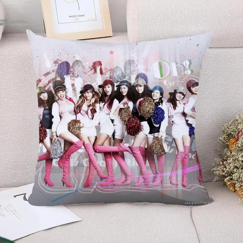 Decorative Pillowcases  Girls' Generation Pillow Cover Pillowcase Cushion Covers for Bed Pillows Sofa Cushions Pilow Cases