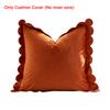 1PC Case Soft Accent Cozy Sham Elegant Cushion Cover Ruffled Pillow Solid Scalloped Edge Multiple colors