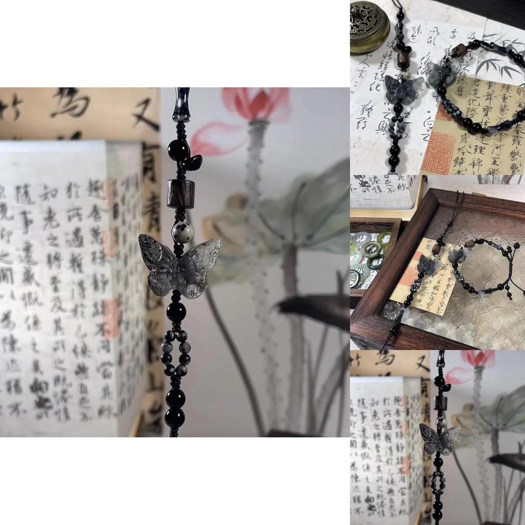 Artistic Handwoven Butterfly Bracelet Classic Chinese Style Adjustable Summer Gift