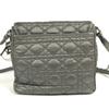 Dior Logo Cannage Quilted Crossbody Pochette Flap Shoulder Bag Gray Based
