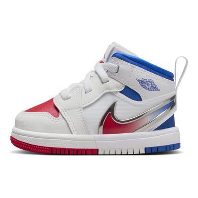 Air 1 Mid RM EasyOn TD White Racer Blue Red Baby Sneakers Siren-Red FQ1283-100