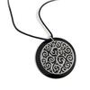 Altesse [L0376] - Collier acier 'Chorégraphie' nacre argenté