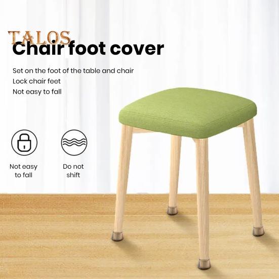 4Pcs Chair Leg Cover Lightweight Anti-slip Chair Leg Floor Protector Wear-resistant Felt Furniture Pad for