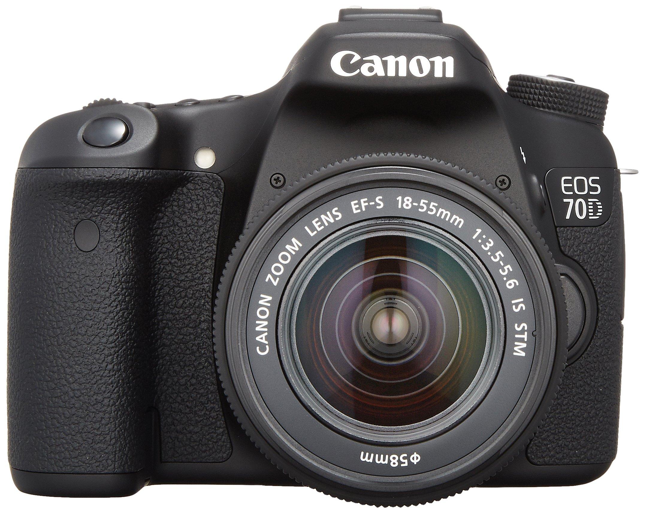 

Цифровий дзеркальний фотоапарат Canon EOS70D Lens Kit IS STM Included Black EOS70D1855ISSTMLK EF-S18-55mm F3.5-5.6 чорний