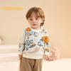 Balabala Boys' Cartoon Jacquard Knit Sweater