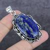Lapis Lazuli Gemstone 925 Sterling Silver Jewelry Pendant 2.52"