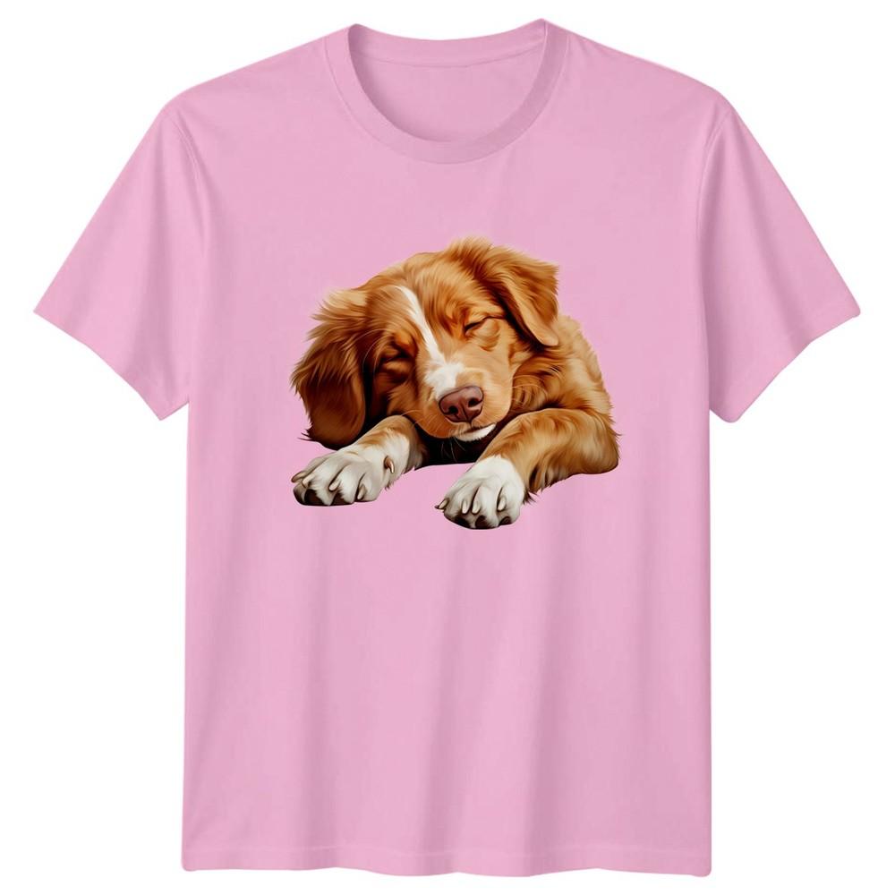 Sleeping Dog Puppy Dogs Animals Unisexs TShirt Unisexs Tee Graphic Unisex Top