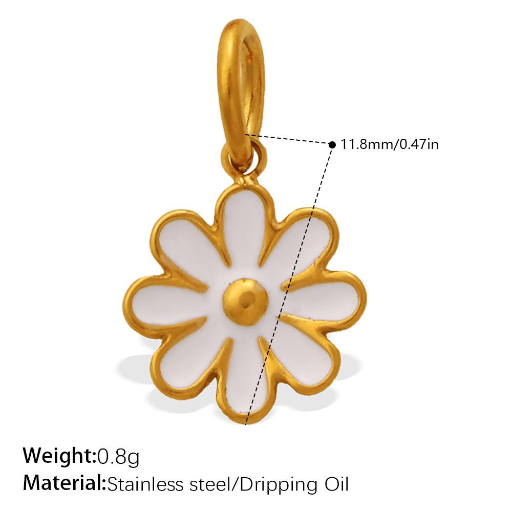 Small Fresh Flower Pendant Collection Exquisite Small Rose Sunflower Shape Bracelet Necklace Pendant