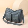 New Washed Leather Women's Bag Messenger Bag Fashionable Women's Shoulder Fashion Retro Style Mother Bag