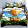 Hot Air Balloon Scene. Bedding Sets Duvet Cover Sets Duvet Covers Pillowcases(1 * Duvet Cover 2 * Pillowcases Without Duvet Insert)