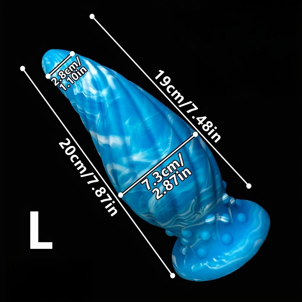 XXL Wearable Silicone Butt Plug, Realistic Soft Large Plug with Strap-On Design, Flexible Comfort Fit for Couples, Multiple Sizes