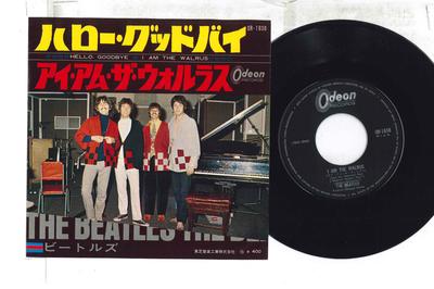 7inch Record BEATLES - Hello Goodbye / I Am The Walrus OR1838 APPLE 1968 Japan Rock Used