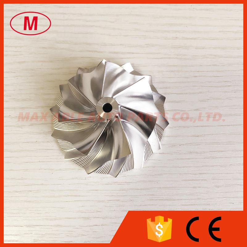 RHF5 reverse 54.50/70.00mm 7+7 blades High performance Turbo milling/aluminum 2618 /billet compressor wheel