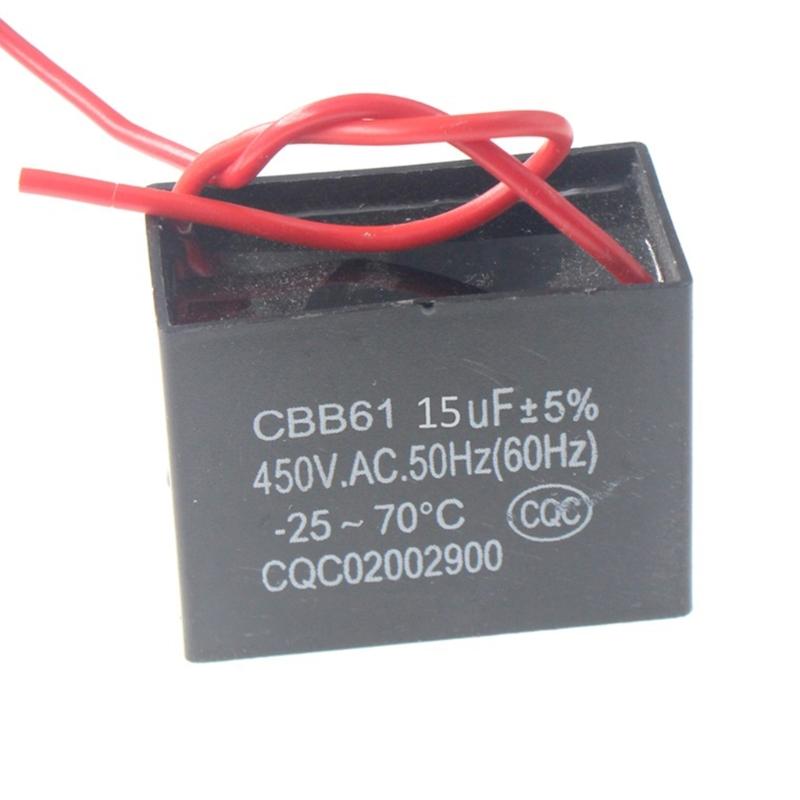 CBB61 Capacitor 450V 1UF-20UF Start Capacitance Fan Capacitor 1/1.2/1.5/2/3/3.5/4/5/8/10/12/15/16/20UF