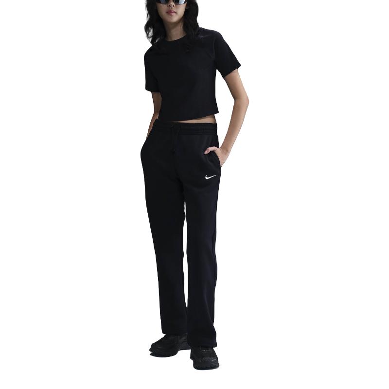 

Nike Спортивная одежда Phoenix Fleece Soft Comfortable Casual Брюки женские плавки Black Sail-White HQ7724-010 XS