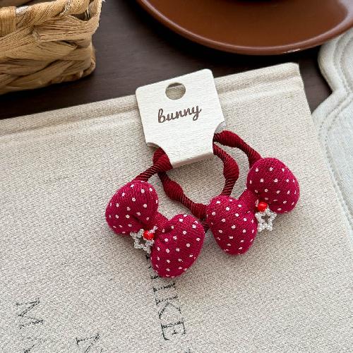 Autumn Retro Coffee Color Love Bow Hairpin Temperament All-match Children's Hair Accessories Side Bangs Hairpin Headdress