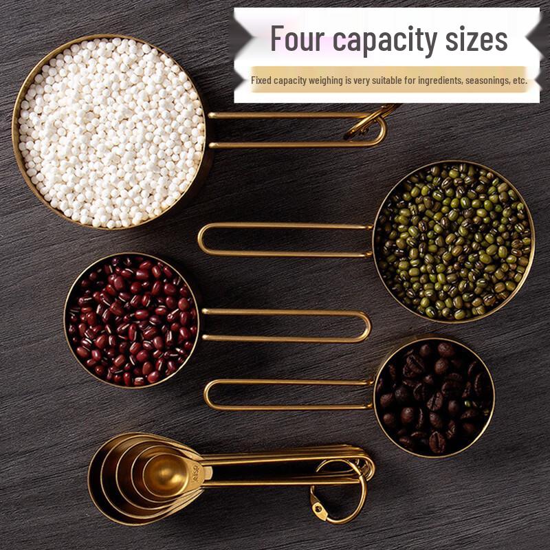 Ji Wang Gu Titanium Gold Measuring Spoons Set