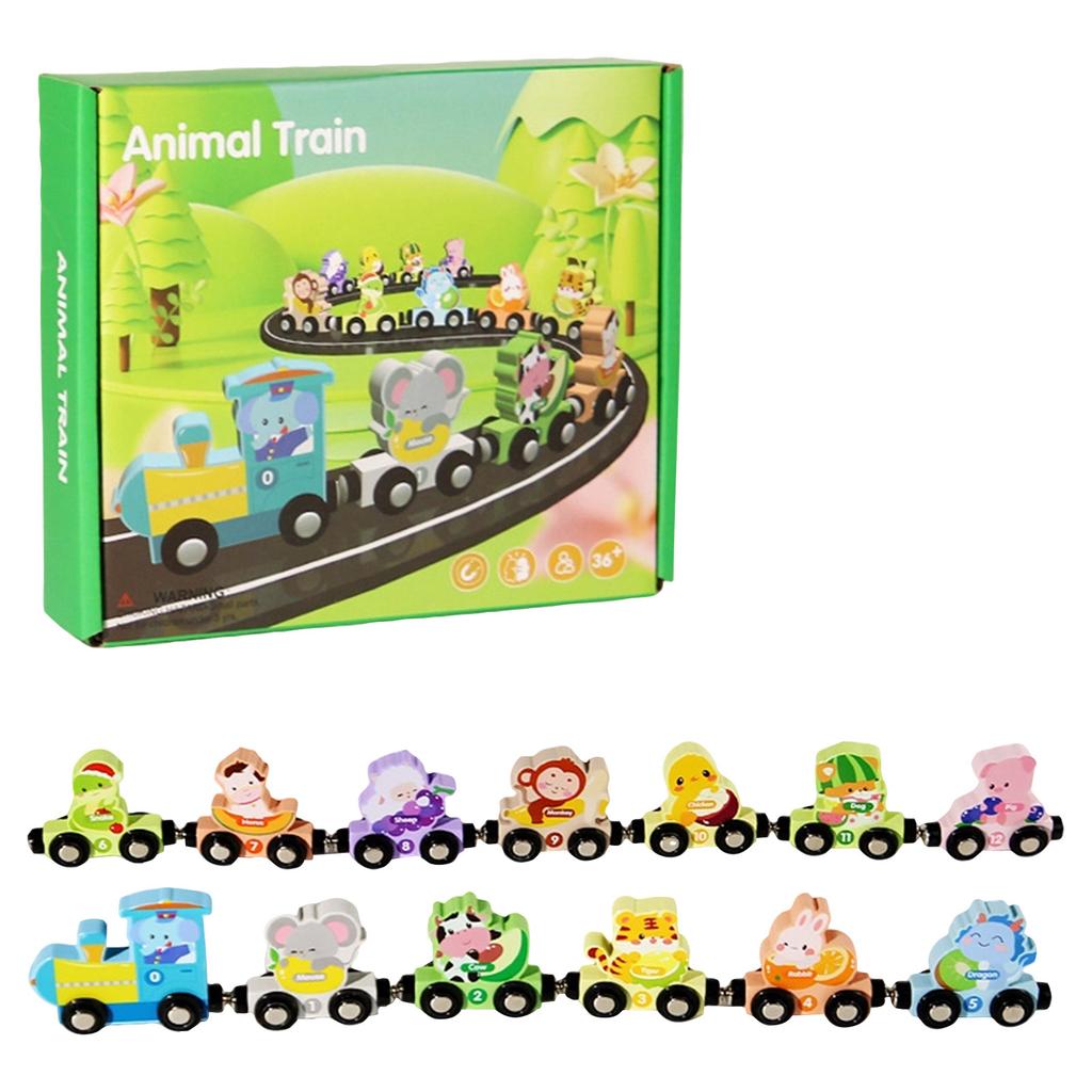 Magnetic Train Toy Set For Toddlers (Ages 3-4) — Counting Toys, Color Sorting, Preschool Educational Activities, Learning Toys