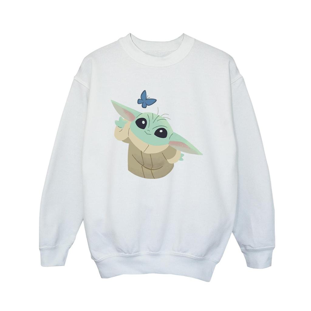 Star Wars Boys The Mandalorian Butterfly Catching Sweatshirt