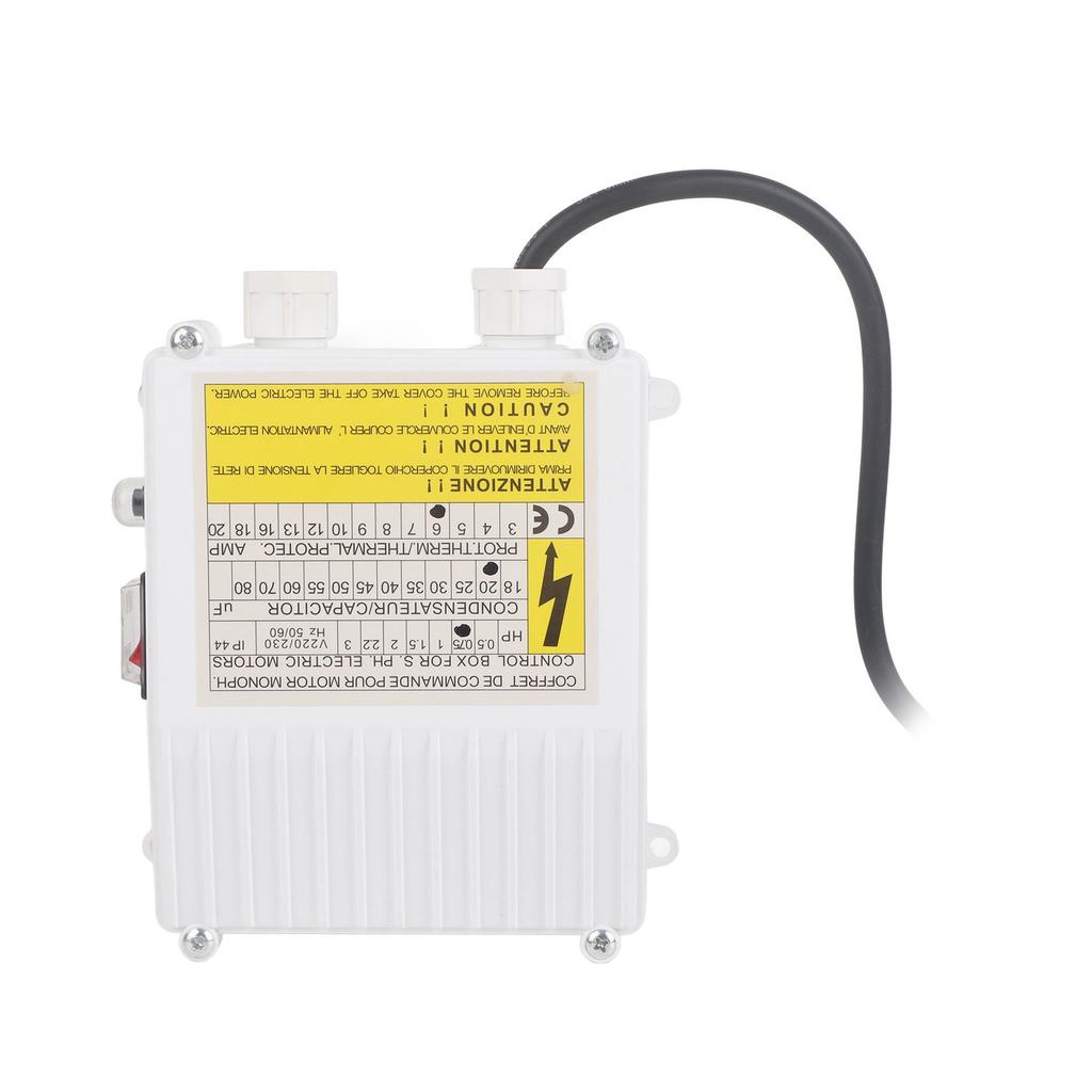 Pump Control Box Bulit In Thermal Protection Circuit Breaker Controller for Deep Well Submersible Household Suction Pumps