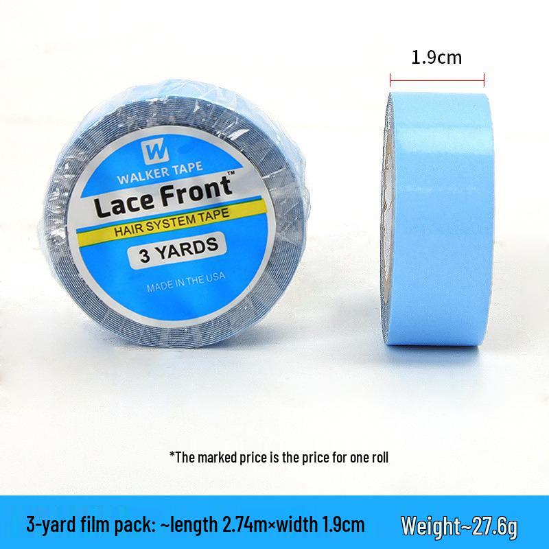Wasserfestes Bio-Scalp Doppelseitiges Blaues Perückenband auf Rolle für Haarteile & Extensions